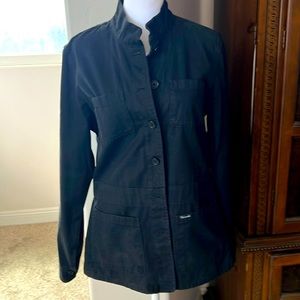 Black twill cotton jacket